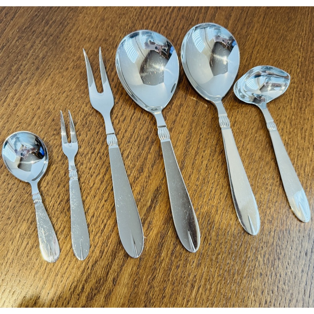 Inger by Sival Jens Quistgaard Stainless Flatware Six-Piece Hostess Set